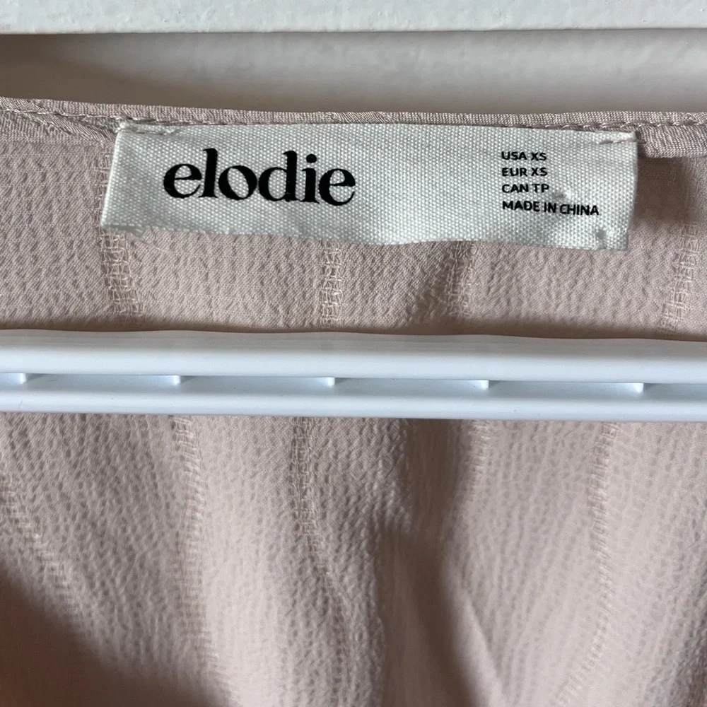 Elodie Cream Tie Front Crop Blouse - Picture 5 of 5